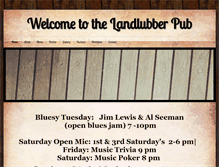 Tablet Screenshot of landlubberpub.ca